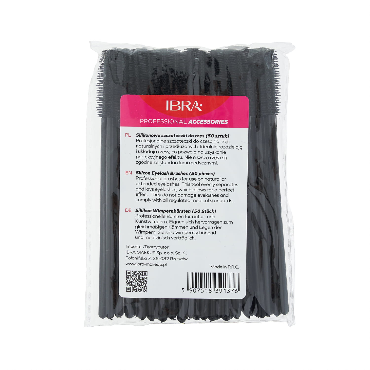 IBRA Makeup Pennelli per ciglia in silicone 50 pz.