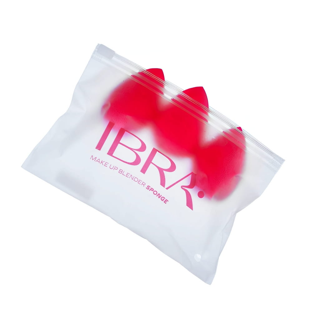Makeup Blender Sponge zestaw czerwonych gąbeczek trio IBRA Makeup