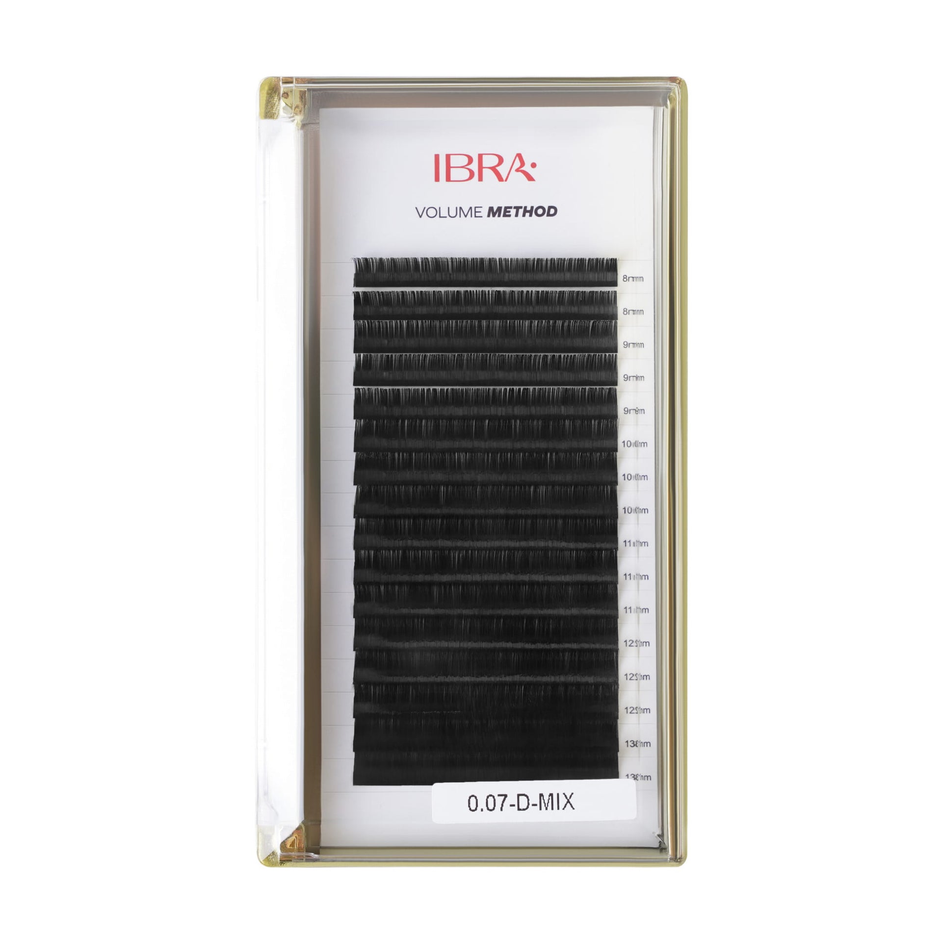 Metodo volume ciglia 0,07 D MIX IBRA Makeup