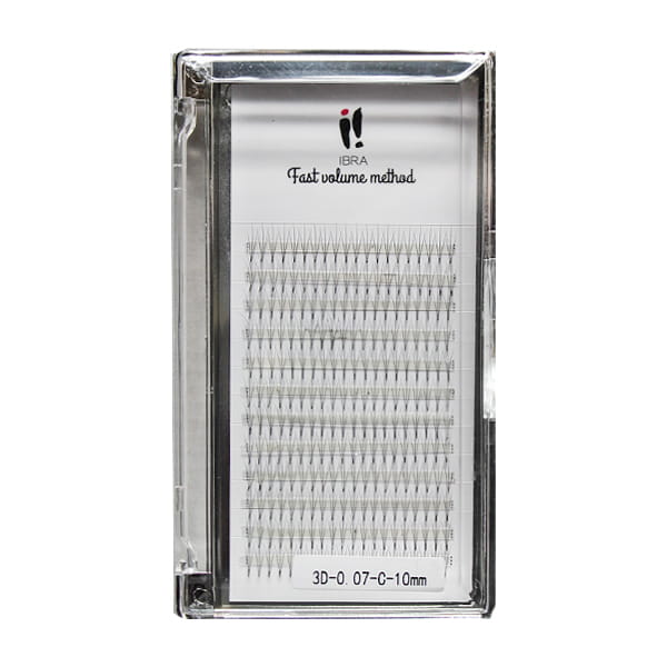 Ciglia con metodo volume veloce 3D 0,07 C 10MM IBRA Makeup