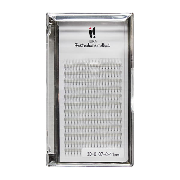 Ciglia con metodo volume veloce 3D 0,07 C 11MM IBRA Makeup
