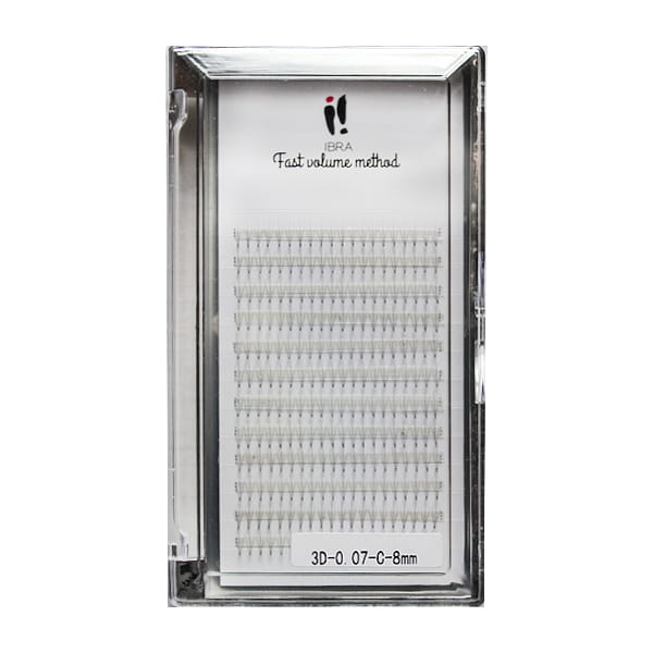 Ciglia finte metodo volume veloce 3D 0,07 C 8MM IBRA Makeup