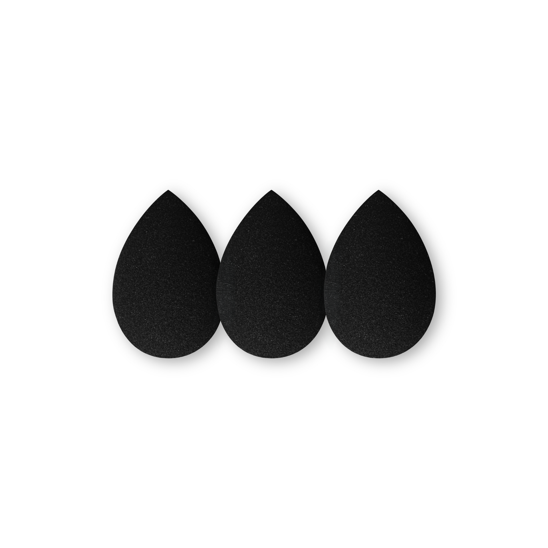 Makeup Blender Sponge zestaw czarnych gąbeczek trio Ibra Makeup