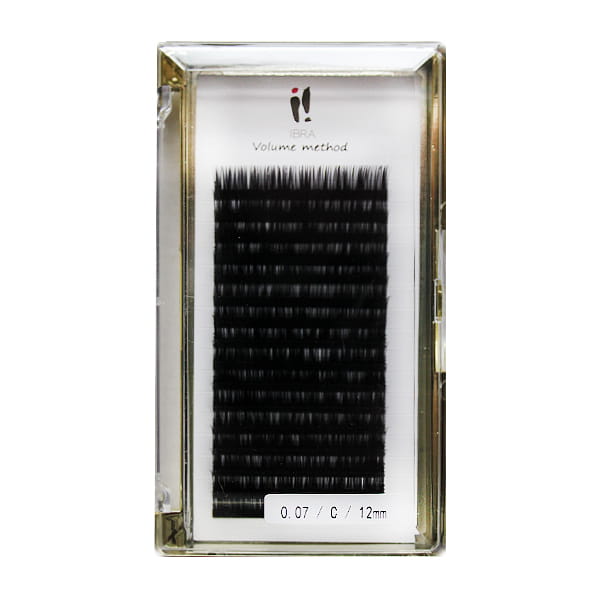 Rzęsy volume method 0,07 C 12MM IBRA Makeup