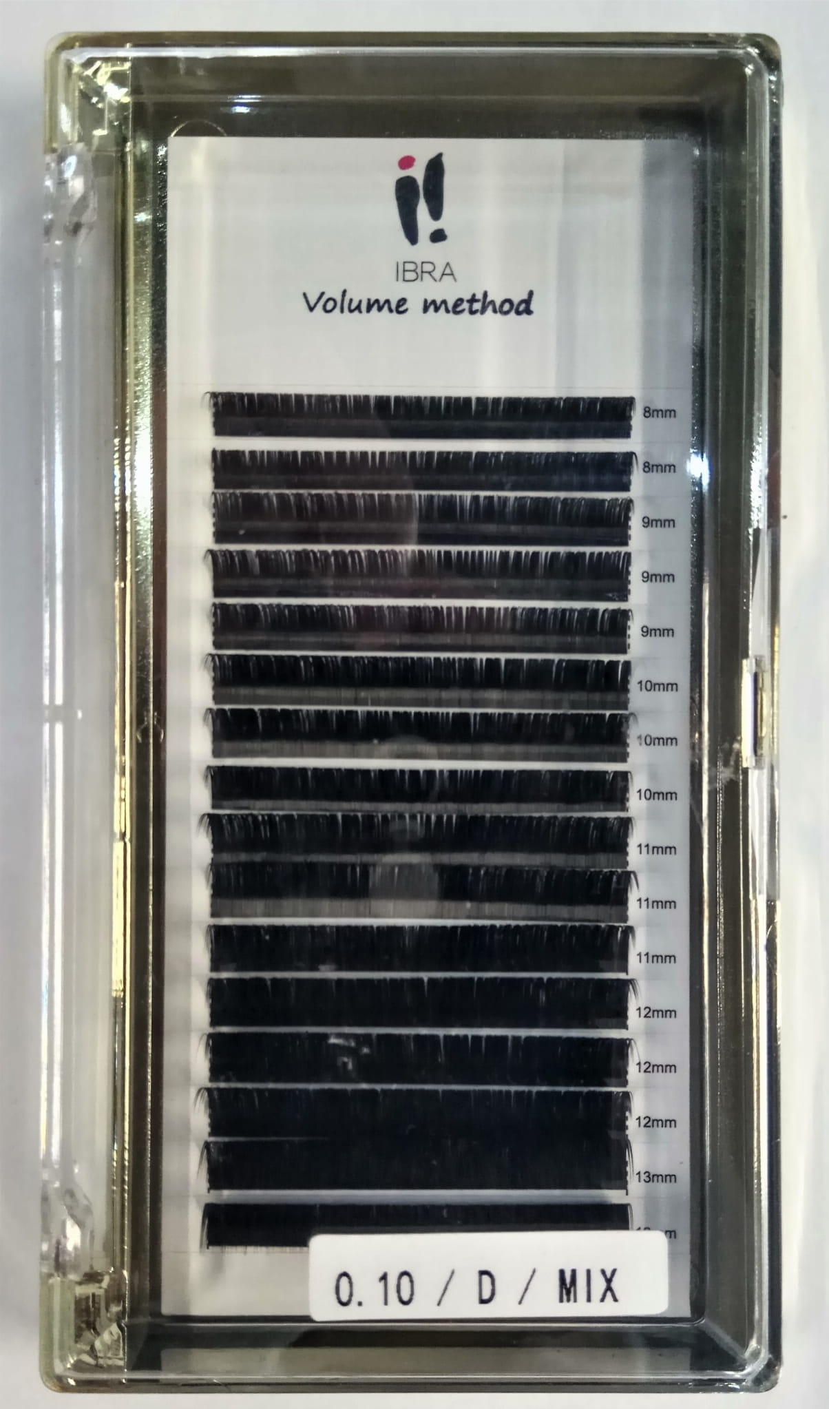 Metodo volume ciglia 0,10 D MIX IBRA Makeup