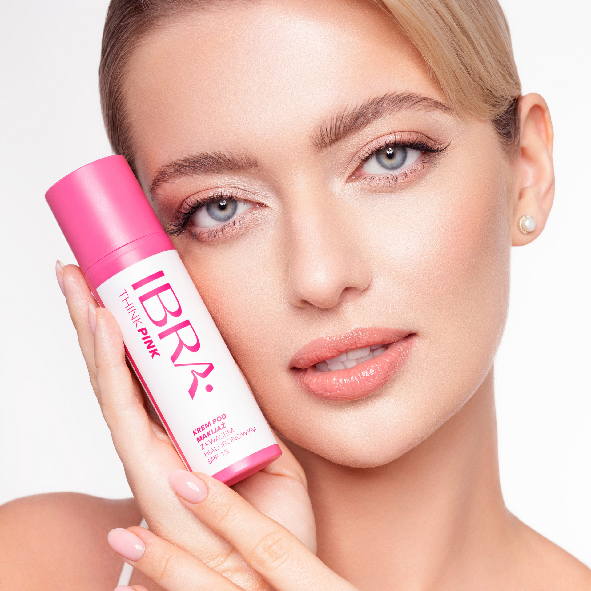 Under Makeup Cream with Hyaluronic Acid SPF 15 50ml Think Pink Ibra Makeup