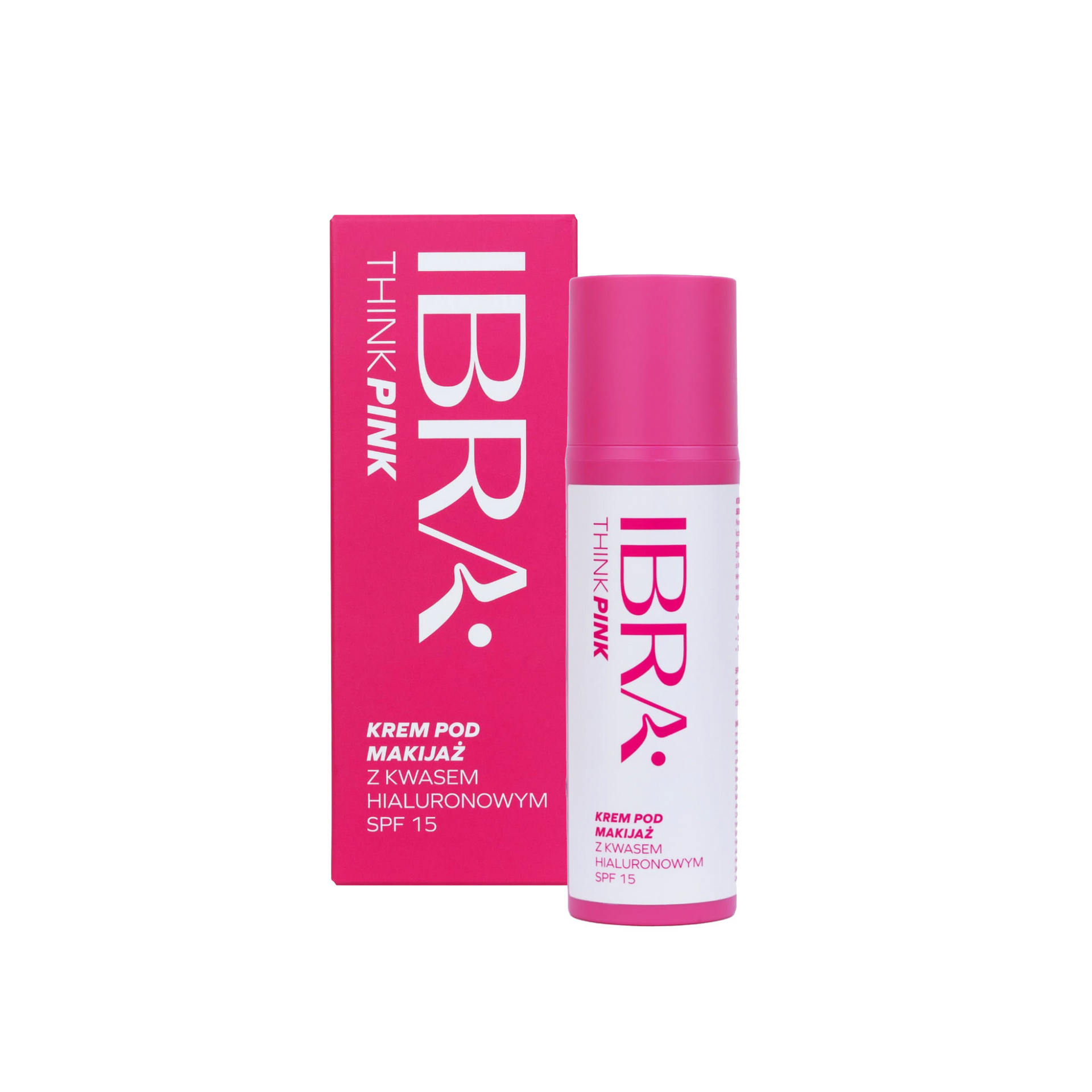 Under Makeup Cream with Hyaluronic Acid SPF 15 50ml Think Pink Ibra Makeup