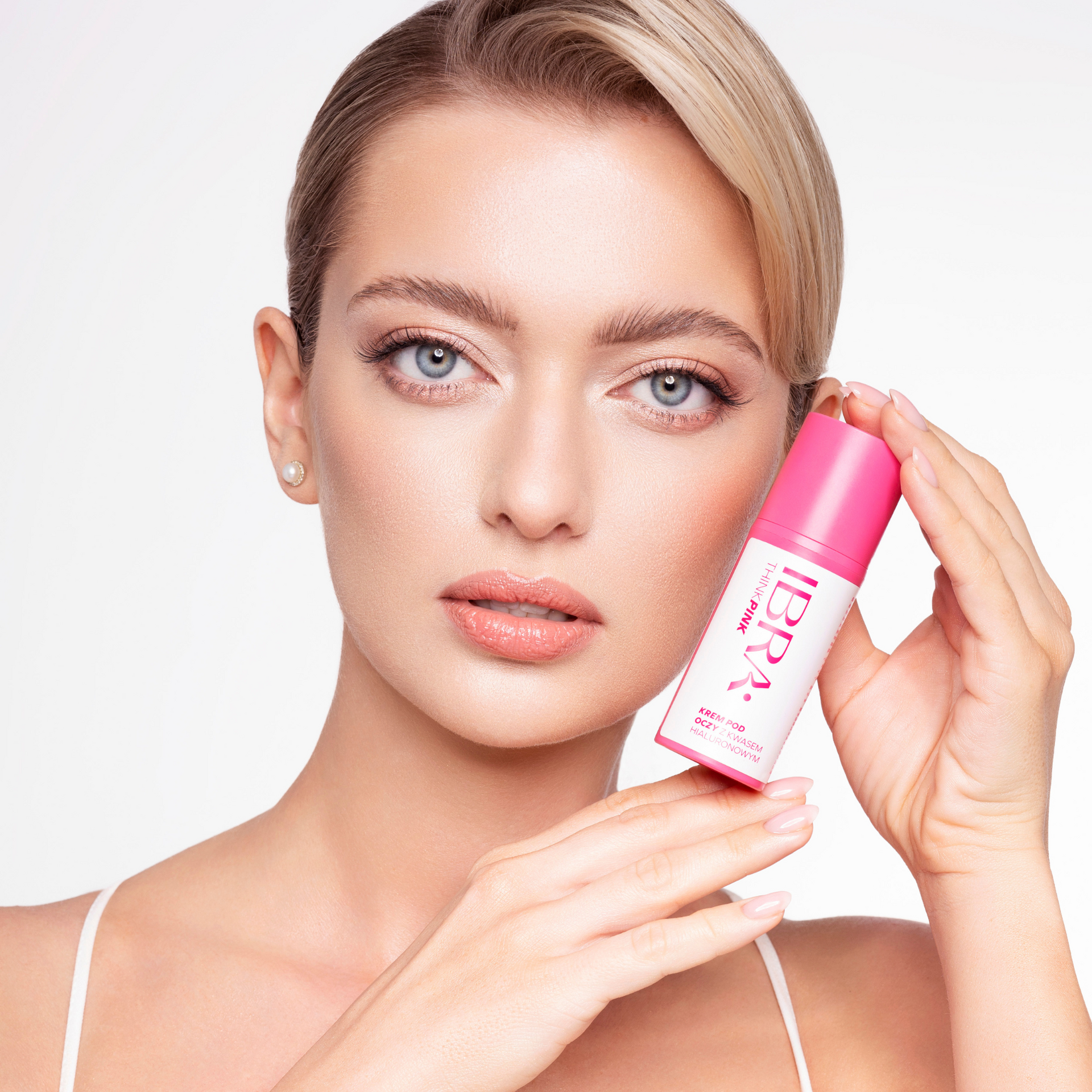 Eye Cream with Hyaluronic Acid 30ml Think Pink Ibra Makeup