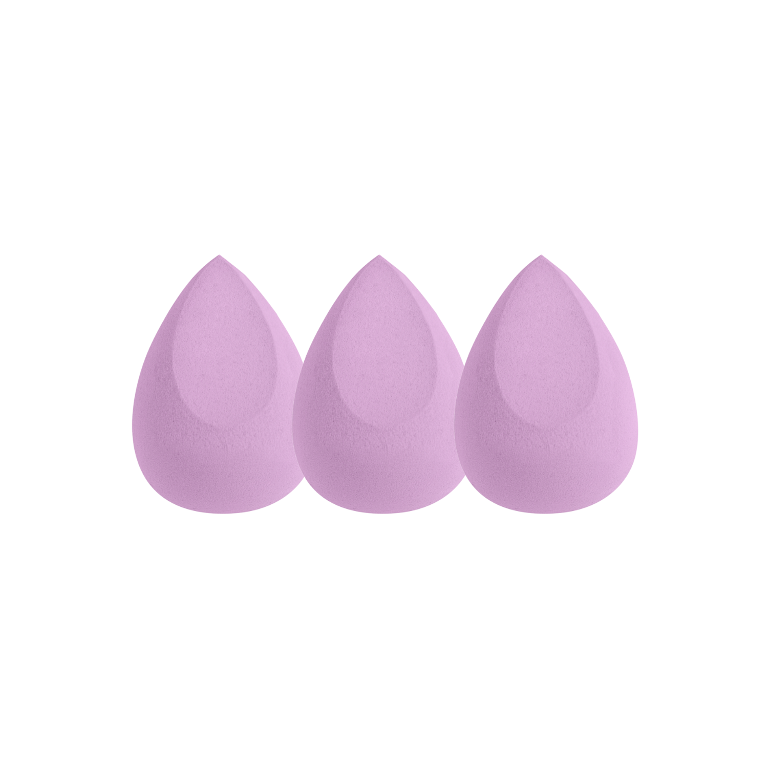 Makeup Blender Sponge zestaw fioletowych gąbeczek trio Ibra Makeup