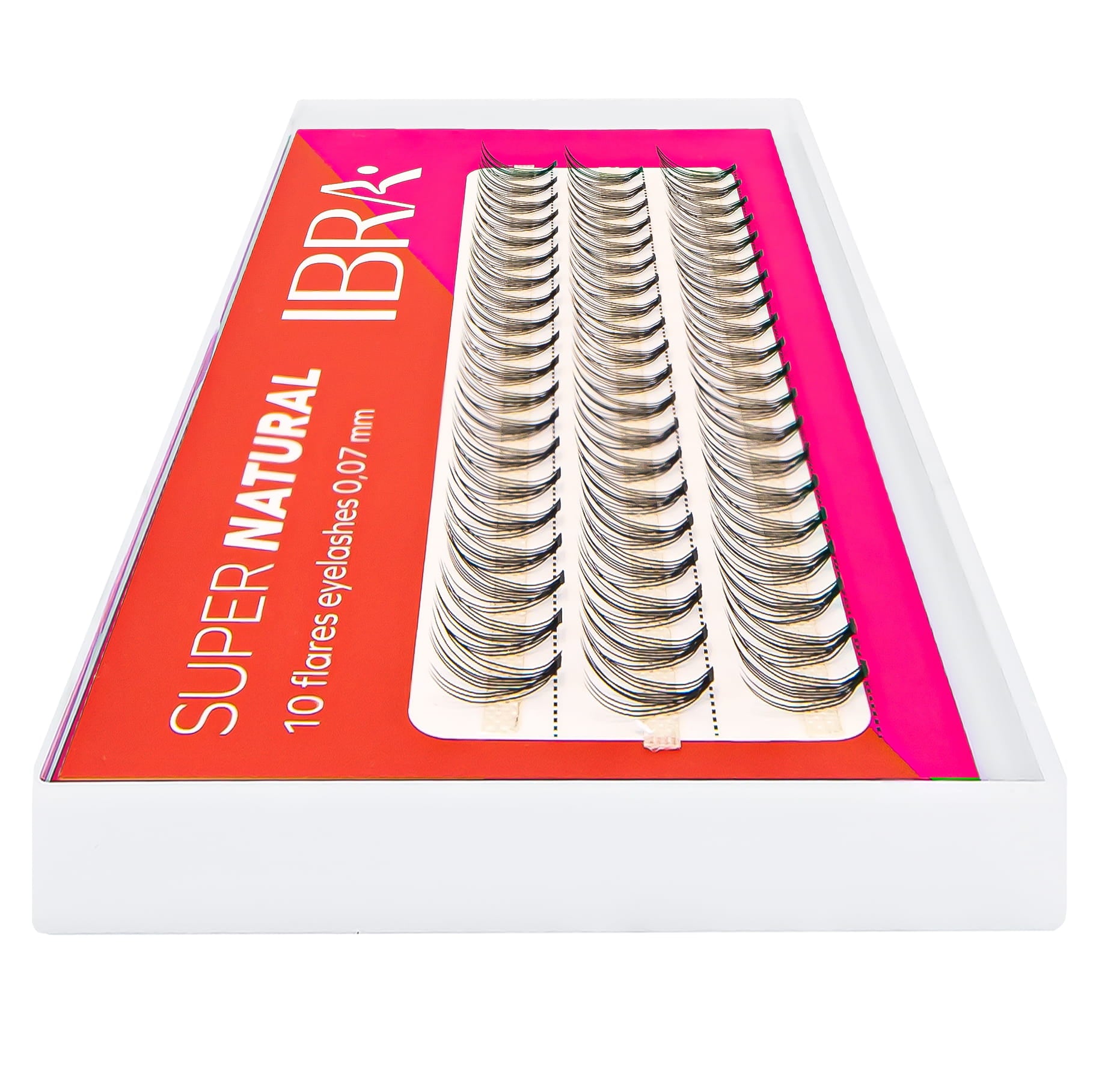 Tufts Eyelashes Super Natural knot-free 0,07-C-12mm IBRA Makeup