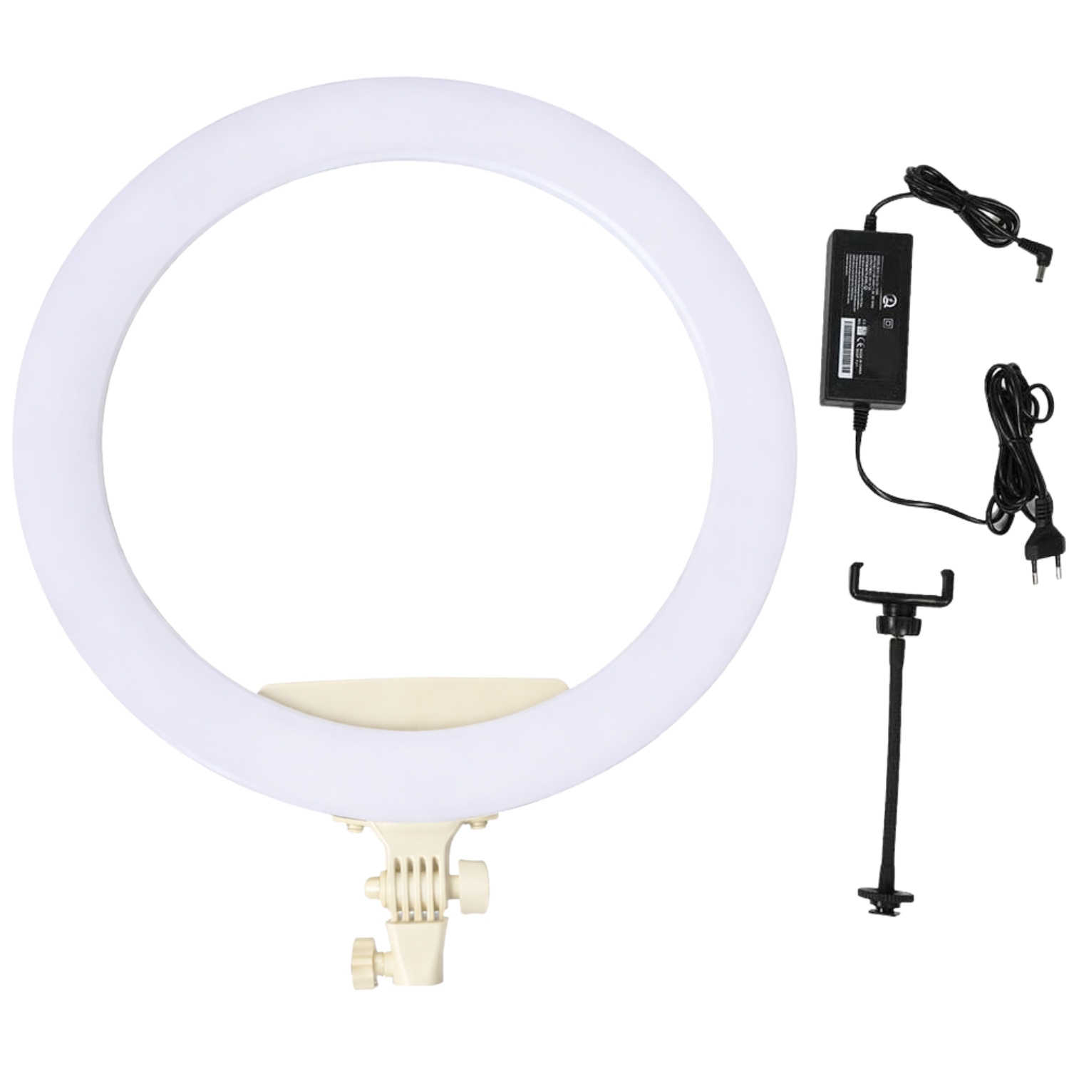 Profesjonalna lampa LED ring 18" biała IBRA Makeup