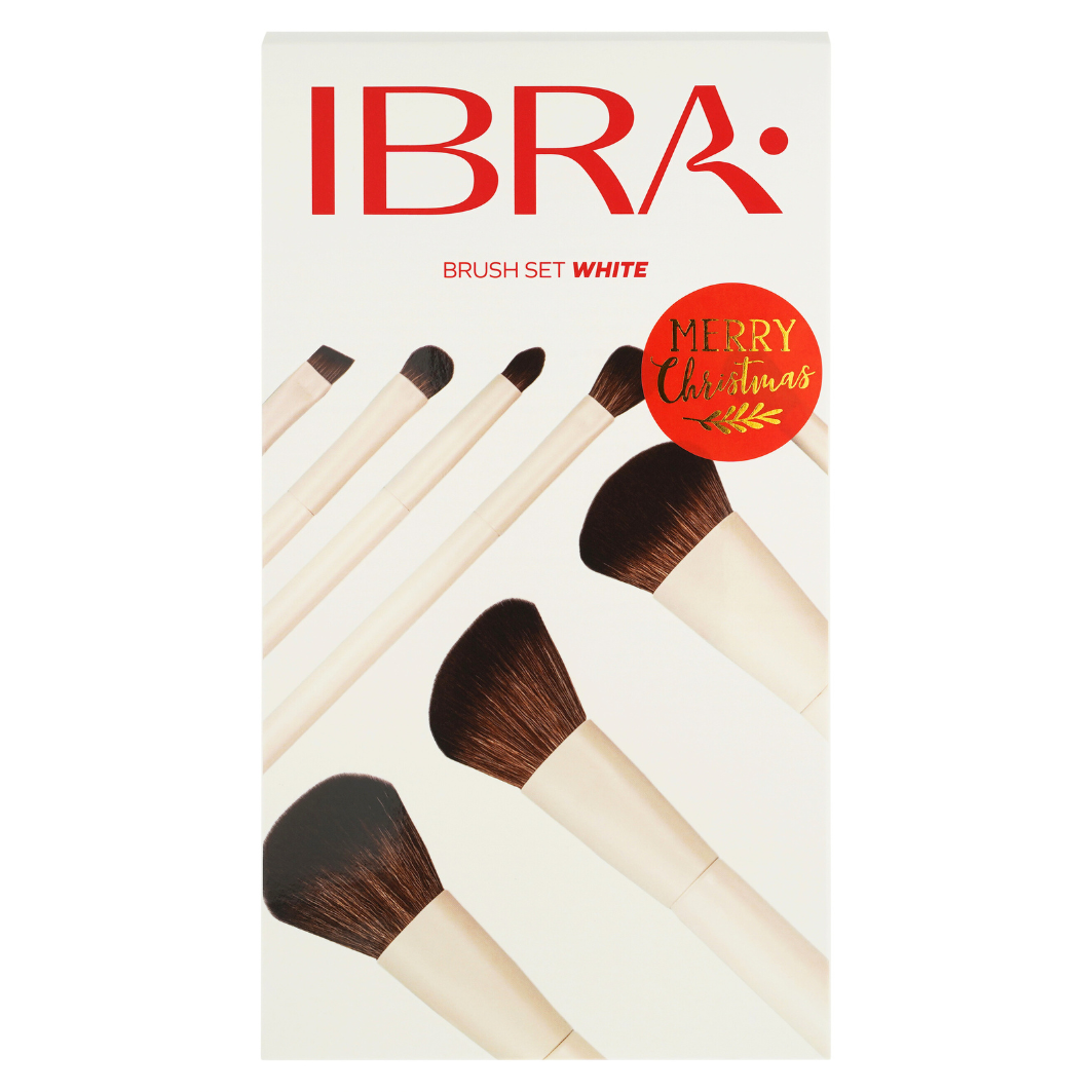 White IBRA Makeup Brush Set