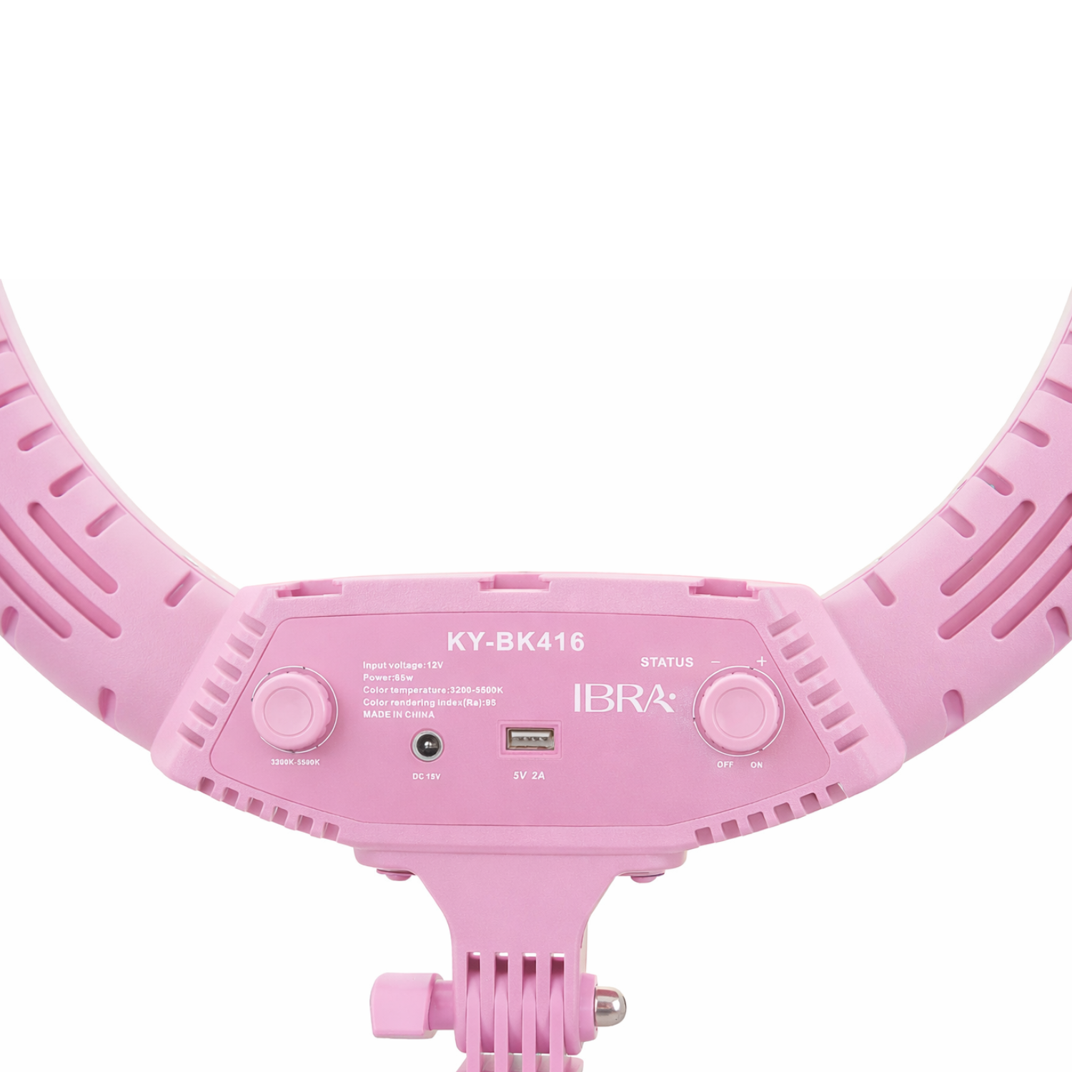 Profesjonalna lampa LED ring 18" różowa IBRA Makeup