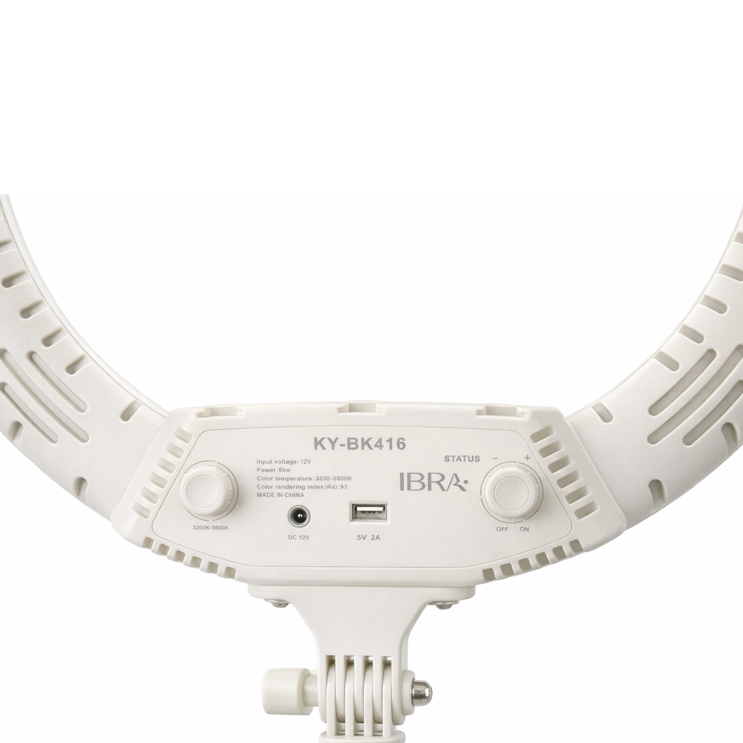 Profesjonalna lampa LED ring 18" biała IBRA Makeup