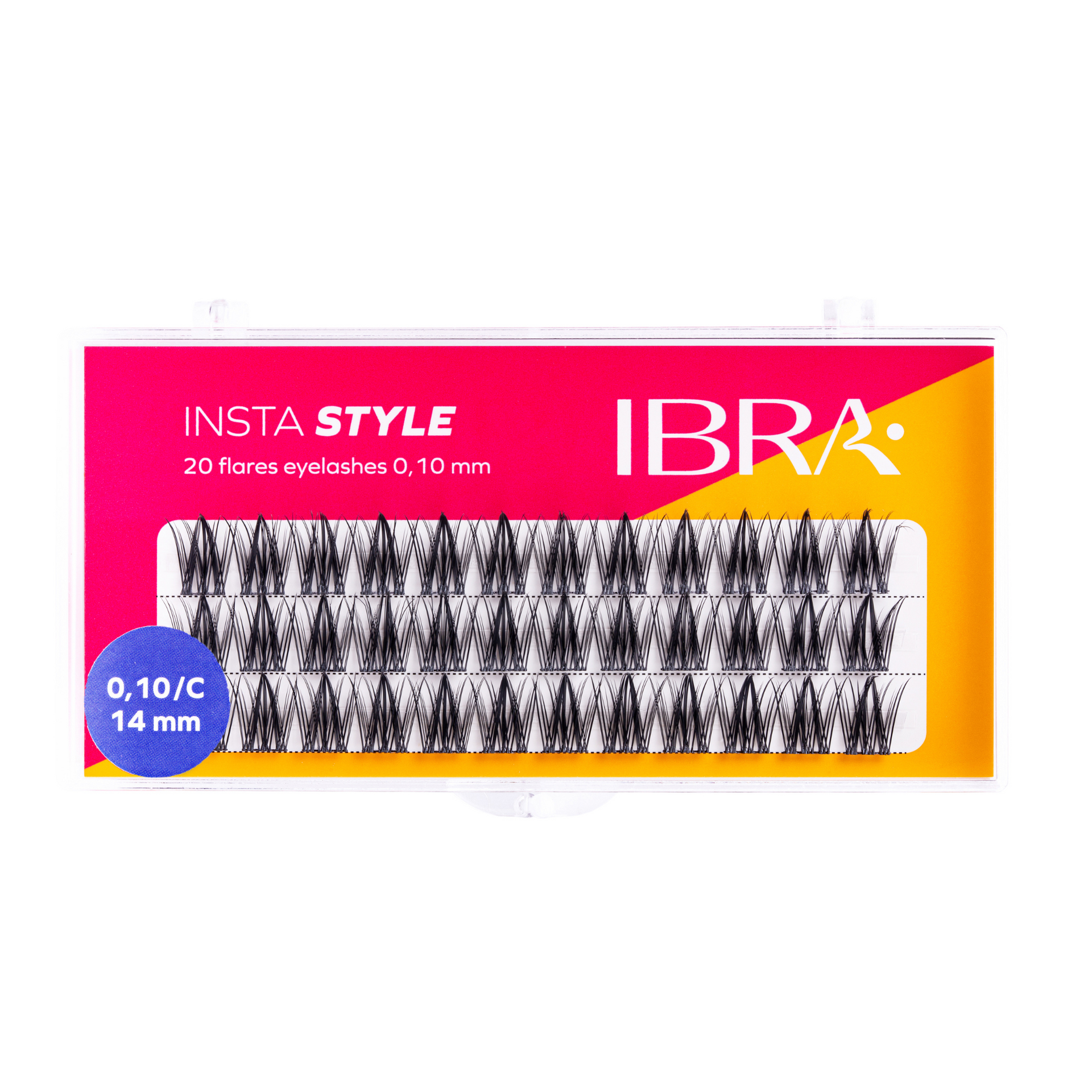 Ciuffi di ciglia finte IBRA Makeup da 14 mm, stile Insta
