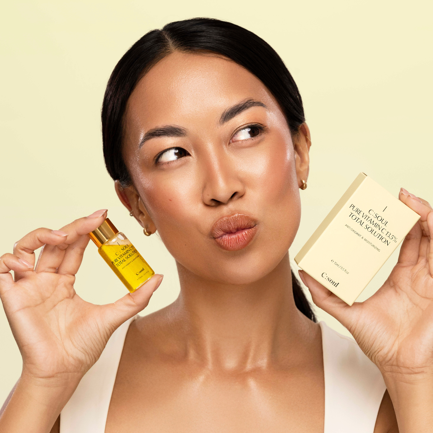 Pure Vitamin C 13.5% Total Solution Moisturizing Antioxidant Facial Serum C:Soul