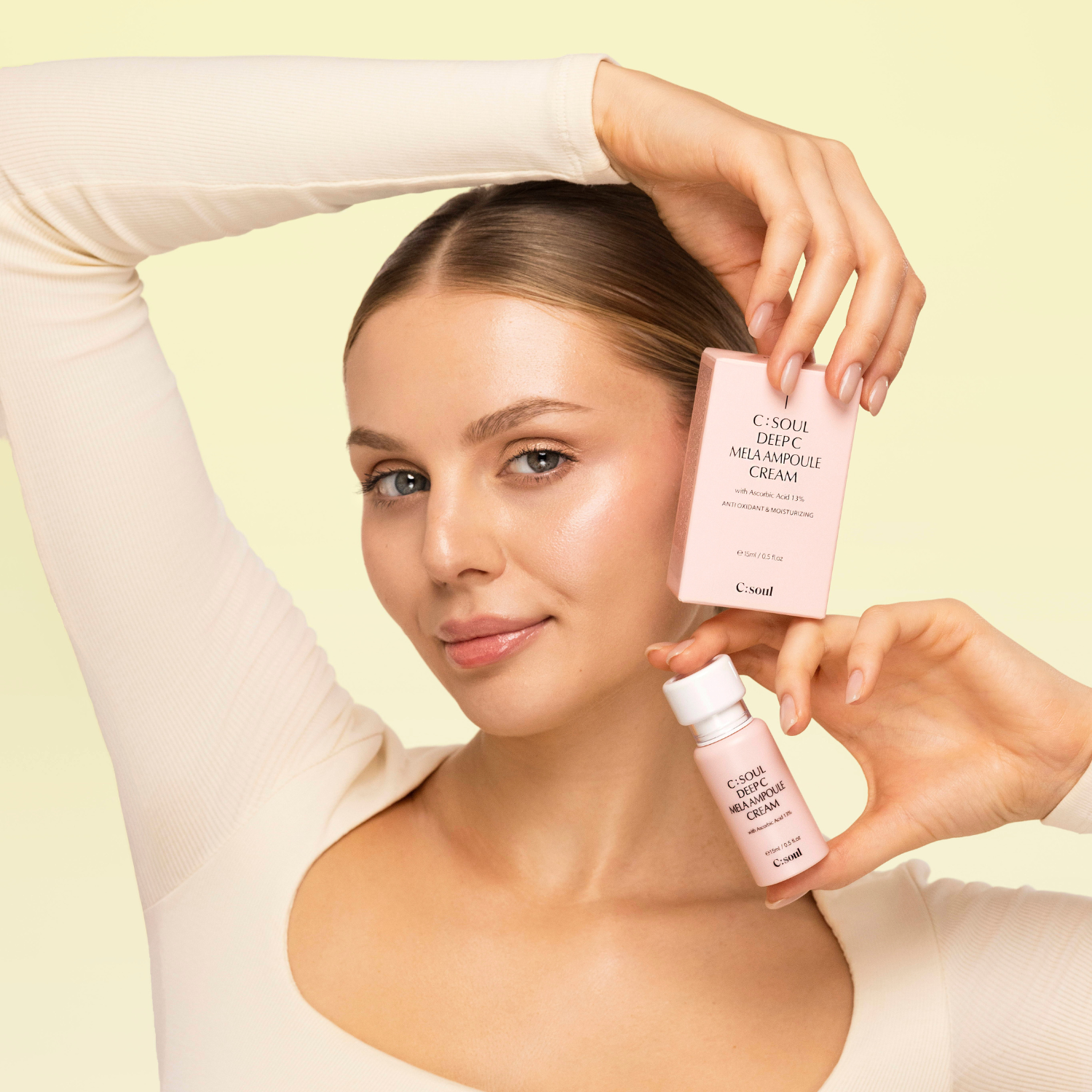 Deep C Mela Ampoule Cream Moisturizing Antioxidant Face Cream-Serum C:Soul