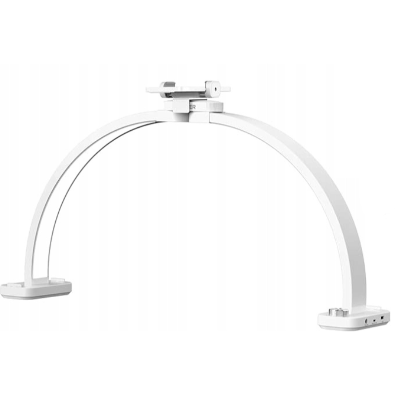 Lampa LED Półpierścieniowa MOON na biuro biała ARUBA