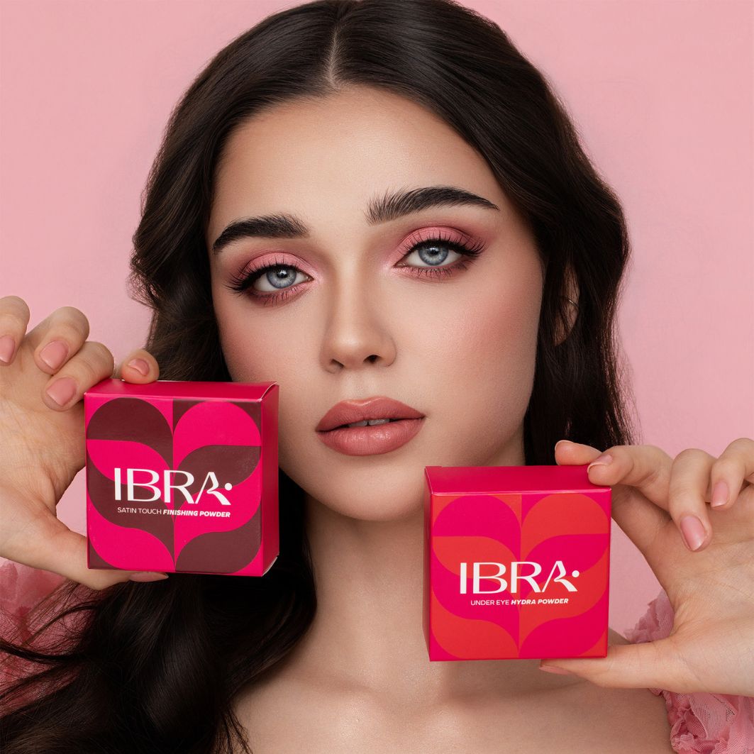 Zestaw Satynowy puder Satin Touch i puder pod oczy Hydra Powder IBRA Makeup