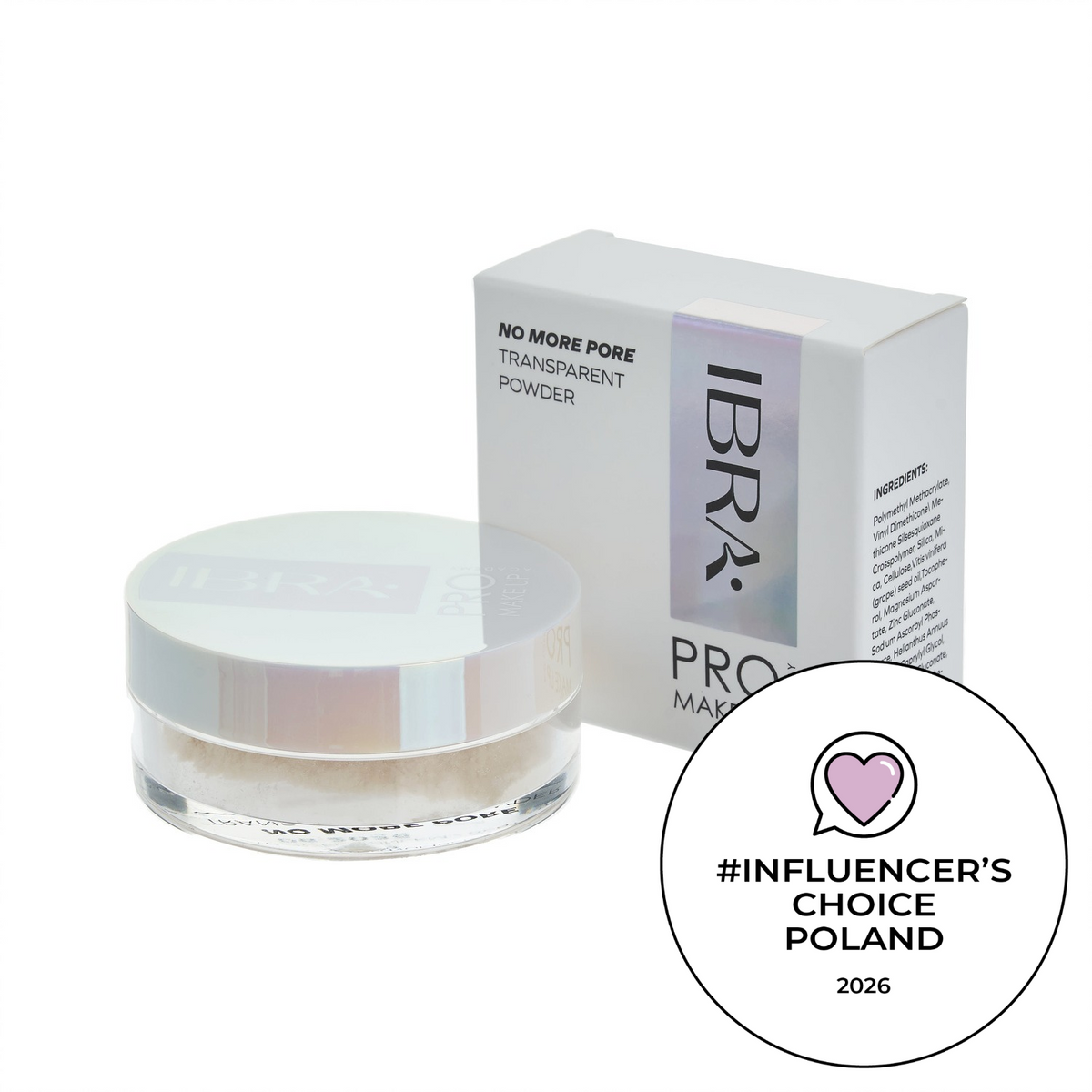 No More Pore Transparent Powder IBRA Makeup
