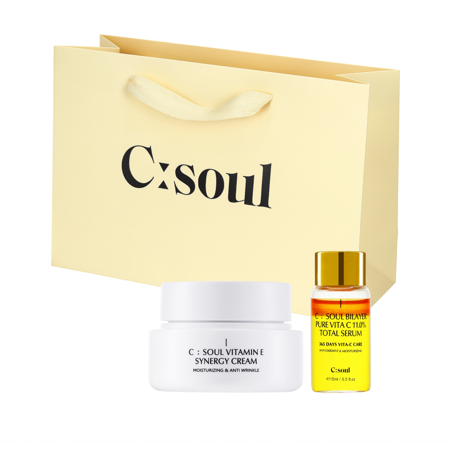 Nourishing Face Cream + Two-Phase Antioxidant Serum with Vitamin C 11% C:Soul